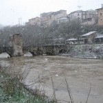 L'Aterno in piena nel 2008